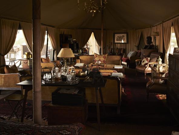 Singita Sabora Tented Camp - Lounge 